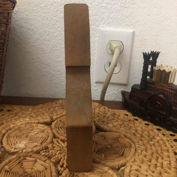 Primitive Wooden Church Wall Sitter/Plaque Vintage - Picture 7 of 11